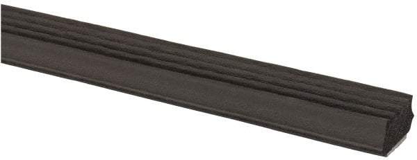 TRIM-LOK - 5/8 Inch Thick x 5/8 Wide x 100 Ft. Long, EPDM Rubber Ribbed Seal with Tape - Exact Tool & Supply