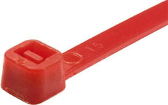 Value Collection - 8" Long Red Nylon Standard Cable Tie - 50 Lb Tensile Strength, 54mm Max Bundle Diam - Exact Tool & Supply