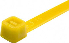 Value Collection - 9.8" Long Yellow Nylon Standard Cable Tie - 40 Lb Tensile Strength, 70mm Max Bundle Diam - Exact Tool & Supply