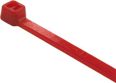 Value Collection - 9.8" Long Red Nylon Standard Cable Tie - 40 Lb Tensile Strength, 70mm Max Bundle Diam - Exact Tool & Supply