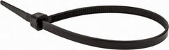 Value Collection - 8" Long Black Nylon Standard Cable Tie - 50 Lb Tensile Strength, 54mm Max Bundle Diam - Exact Tool & Supply