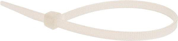 Value Collection - 8" Long Natural (Color) Nylon Standard Cable Tie - 50 Lb Tensile Strength, 54mm Max Bundle Diam - Exact Tool & Supply