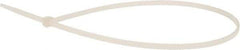 Value Collection - 14.6" Long Natural (Color) Nylon Standard Cable Tie - 40 Lb Tensile Strength, 106mm Max Bundle Diam - Exact Tool & Supply