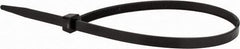 Value Collection - 14-1/2" Long Black Nylon Standard Cable Tie - 120 Lb Tensile Strength, 106mm Max Bundle Diam - Exact Tool & Supply
