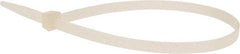 Value Collection - 14-1/2" Long Natural (Color) Nylon Standard Cable Tie - 120 Lb Tensile Strength, 106mm Max Bundle Diam - Exact Tool & Supply