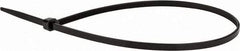 Value Collection - 16" Long Black Nylon Standard Cable Tie - 50 Lb Tensile Strength, 106mm Max Bundle Diam - Exact Tool & Supply