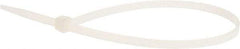 Value Collection - 11" Long Natural (Color) Nylon Standard Cable Tie - 50 Lb Tensile Strength, 81mm Max Bundle Diam - Exact Tool & Supply