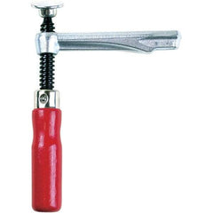 Bessey - 2,000 Lb Clamping Pressure, Steel, Straight Handle, SLV Bar & Pipe Clamping Arm - 5-1/2" Throat Depth - Exact Tool & Supply
