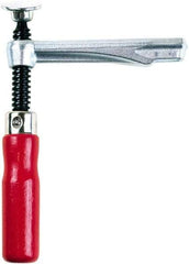 Bessey - 1,450 Lb Clamping Pressure, Steel, Straight Handle, SLV Bar & Pipe Clamping Arm - 4-3/4" Throat Depth - Exact Tool & Supply