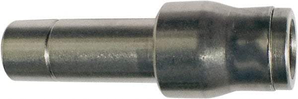 Legris - 8 x 10mm Outside Diam, Nickel Plated Brass Push-to-Connect Tube Plug-In Reducer - 435 Max psi, Tube to Stem Connection, FKM O-Ring - Exact Tool & Supply