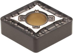 Kennametal - CNMG433 MR Grade KCM25 Carbide Turning Insert - TiN/MT/TiCN/Al2O3 Finish, 80° Diamond, 1/2" Inscr Circle, 3/16" Thick, 3/64" Corner Radius - Exact Tool & Supply