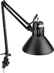 Value Collection - Swing Arm Machine Light - Clamp Mount, 5 Ft. Cord, Black, 120 VAC, - Exact Tool & Supply