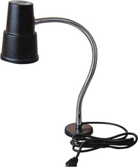Value Collection - 120 VAC, 60 Watt, Gooseneck Machine Light - Magnetic Mount, 5 Ft. Cord, Black - Exact Tool & Supply