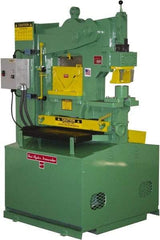 Uni-Hydro - 9" Throat Depth, 80 Ton Punch Pressure, 2" in 1/2" Punch Capacity Ironworker - 7-1/2 hp, 3 Phase, 220/480 Volts, 46" Wide x 70" High x 37" Deep - Exact Tool & Supply