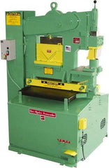 Uni-Hydro - 6" Throat Depth, 56 Ton Punch Pressure, 1-3/8" in 1/2" Punch Capacity Ironworker - 5 hp, 3 Phase, 220/480 Volts, 46" Wide x 70" High x 37" Deep - Exact Tool & Supply
