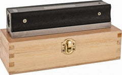 Value Collection - 8" Long, 0.0005" Graduation Sensitivity per 10", 2 Vials, Master Precision Level - Cast Iron, 1-7/8" Wide - Exact Tool & Supply