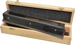 Value Collection - 12" Long, 0.0005" Graduation Sensitivity per 10", 2 Vials, Master Precision Level - Cast Iron, 1-7/8" Wide - Exact Tool & Supply