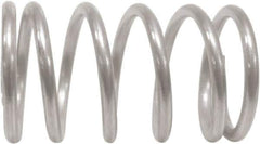 Associated Spring Raymond - 36mm OD, 4mm Wire, 250mm Free Length, Compression Spring - 20.45 Lb Spring Rating, 555.29 N Max Work Load, Stainless Steel - Exact Tool & Supply