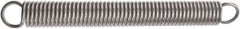 Associated Spring Raymond - 50.8mm OD, 636.63 N Max Load, 323.34mm Max Ext Len, Music Wire Extension Spring - 24.9 Lb/In Rating, 12.88 Lb Init Tension, 190.5mm Free Length - Exact Tool & Supply