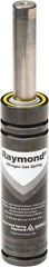 Associated Spring Raymond - M6 Fill Port, M6 Mt Hole, 12mm Rod Diam, 24.9mm Diam, 12.7mm Max Stroke, Green Nitrogen Gas Spring Cylinder - 54.7mm Body Length, 67.4mm OAL, 173 Lb Full Stroke Spring Force, 360 psi Initial Charge - Exact Tool & Supply