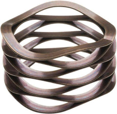 Associated Spring Raymond - 40.64mm ID x 50.8mm OD, Grade 17-7 PH Stainless Steel Multiwave Disc Spring - 0.46mm Thick, 9.53mm Overall Height, 7.14mm Deflection, 25 Lb at Deflection - Exact Tool & Supply