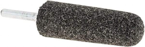 Made in USA - 1" Head Diam x 2-3/4" Thickness, A3, Tree End, Aluminum Oxide Mounted Point - Blue-Gray, Very Coarse Grade, 24 Grit, 16,100 RPM - Exact Tool & Supply