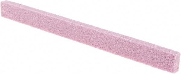 Made in USA - 80 Grit Aluminum Oxide Rectangular Polishing Stone - Very Soft Grade, 1/2" Wide x 6" Long x 1/4" Thick - Exact Tool & Supply