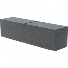 Made in USA - 80 Grit Silicon Carbide Rectangular Roughing Stone - Hard Grade, 2" Wide x 8" Long x 2" Thick - Exact Tool & Supply