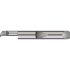 Micro 100 - Boring Bars; Minimum Bore Diameter (Decimal Inch): 0.1100 ; Minimum Bore Diameter (mm): 2.800 ; Maximum Bore Depth (Decimal Inch): 0.5000 ; Maximum Bore Depth (Inch): 1/2 ; Material: Solid Carbide ; Boring Bar Type: Boring - Exact Tool & Supply