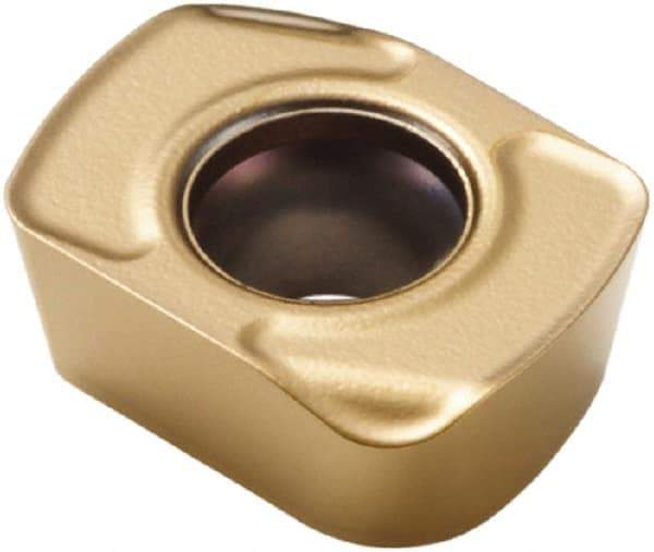 Seco - LPHT060310 ME05 Grade F40M Carbide Milling Insert - TiAlN/TiN Finish, 1/8" Thick - Exact Tool & Supply