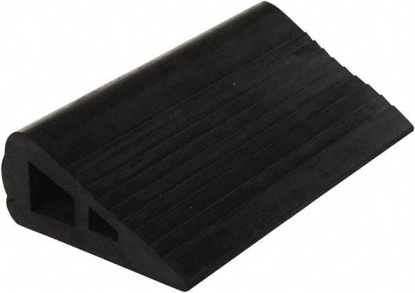Vestil - 12" Wide x 3" High x 6-1/2" Deep, Rubber Wheel Chock - Exact Tool & Supply