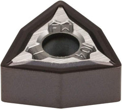 Kennametal - WNMG331 FW Grade KCU10 Carbide Turning Insert - AlTiN Finish, 80° Trigon, 3/8" Inscr Circle, 3/16" Thick, 1/64" Corner Radius - Exact Tool & Supply