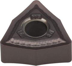Kennametal - WNMG431 MS Grade KCU25 Carbide Turning Insert - AlTiN Finish, 80° Trigon, 1/2" Inscr Circle, 3/16" Thick, 1/64" Corner Radius - Exact Tool & Supply