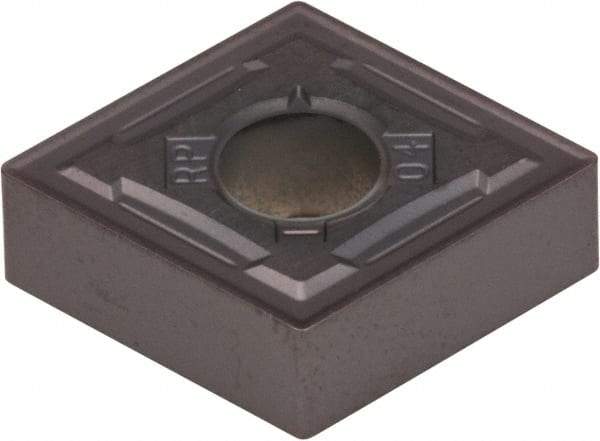 Kennametal - CNMG544 RP Grade KCU25 Carbide Turning Insert - AlTiN Finish, 80° Diamond, 5/8" Inscr Circle, 1/4" Thick, 1/16" Corner Radius - Exact Tool & Supply