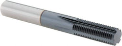 Vargus - 7/16-28 Thread, 5/16" Shank Diam, TiAlN Coating, Solid Carbide Straight Flute Thread Mill - 5 Flutes, 2.48" OAL, 7/16" Min Noml Diameter - Exact Tool & Supply