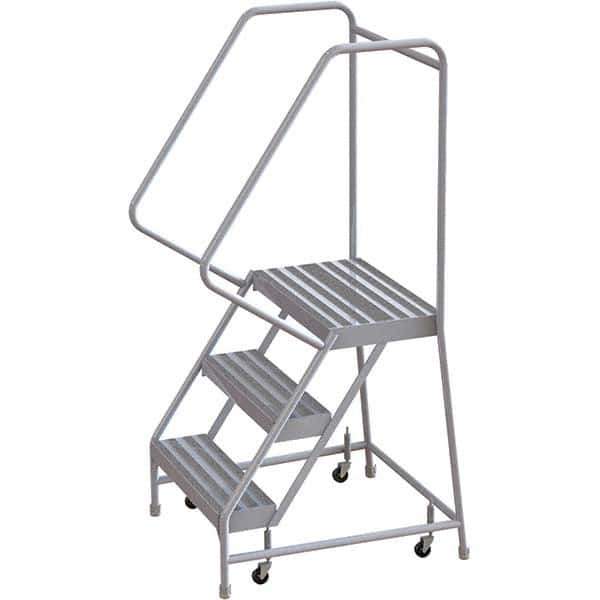 TRI-ARC - Rolling & Wall Mounted Ladders & Platforms Type: Rolling Warehouse Ladder Style: Rolling Safety Ladder - Exact Tool & Supply