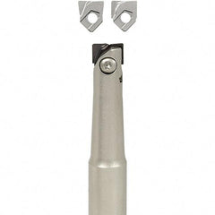 Iscar - 25mm Cut Diam, 7.7mm Max Depth of Cut, 20mm Shank Diam, 120mm OAL, Indexable Square Shoulder End Mill - HP ANKT 0702.. Inserts, Cylindrical Shank, 90° Lead Angle, Through Coolant, Series Heliplus - Exact Tool & Supply