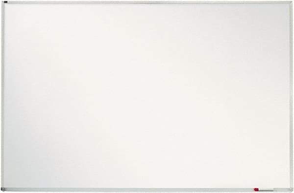 Quartet - 4' High x 8' Wide Porcelain on Steel Magnetic Marker Board - Anodized Aluminum, 3-1/8" Deep, Includes Mounting Kit - Exact Tool & Supply