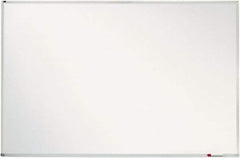 Quartet - 4' High x 8' Wide Porcelain on Steel Magnetic Marker Board - Anodized Aluminum, 3-1/8" Deep, Includes Mounting Kit - Exact Tool & Supply