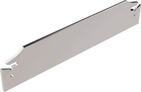 Seco - 0.984" Blade Height, 0.047" Blade Width, 5.91" OAL, Left Hand Cut, Double End Indexable Cut-Off Blade - 150.10A Blade, 150.10 Series - Exact Tool & Supply