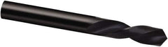 Guhring - 25/32" 118° Spiral Flute High Speed Steel Screw Machine Drill Bit - Oxide Finish, Left Hand Cut, 66mm Flute Length, 131mm OAL, Cone Relief Point, Straight Shank - Exact Tool & Supply