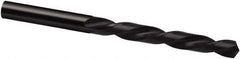 Guhring - #34 118° High Speed Steel Jobber Drill - Bright Finish, Left Hand Cut, Spiral Flute, 61mm OAL, Cone Relief Point - Exact Tool & Supply