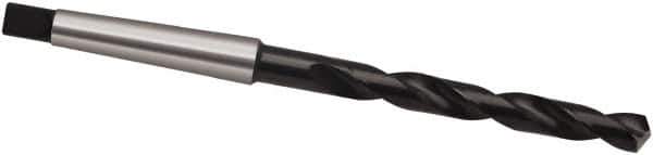 Guhring - 18mm, 2MT 118° Point Cobalt Taper Shank Drill Bit - Oxide Finish, 130mm Flute Length, 228mm OAL, Spiral Flute, Series 345 - Exact Tool & Supply