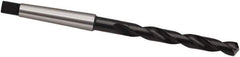 Guhring - 18.5mm, 2MT 118° Point Cobalt Taper Shank Drill Bit - Oxide Finish, 135mm Flute Length, 233mm OAL, Spiral Flute, Series 345 - Exact Tool & Supply