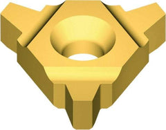 Vargus - 5UE External Left & Right Hand 3 Acme 3G Laydown Threading Insert - Grade VKX, TiN Coated Carbide, 15.88mm Inscribed Circle - Exact Tool & Supply