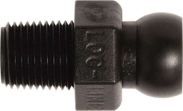Loc-Line - 50 Piece, 1/8" Hose ID, Male to Female Coolant Hose Connector - 1/8" NPT, For Loc-Line Modular Hose Systems - Exact Tool & Supply