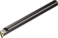 Sandvik Coromant - 1.5787" Min Bore Diam, 12" OAL, 1-1/4" Shank Diam, A..SVPBR/L Indexable Boring Bar - Screw-On Holding Method - Exact Tool & Supply