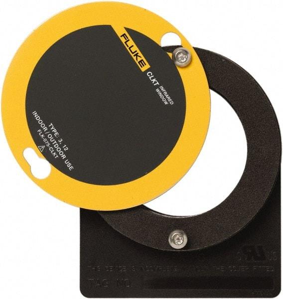 Fluke - 89mm (3-1/2") Diam, Infrared Viewing Window - 6,322mm (9.79") View Area, 4mm (1.16") Thickness, Use with Outdoor & Indoor, Thermal Imagers - Exact Tool & Supply