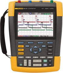 Fluke - 100 MHz, 4 Channel, Portable Oscilloscope - 2 to 100,000 V/div Vertical Deflection - Exact Tool & Supply
