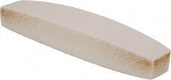 Grier Abrasives - 60 Grit Aluminum Oxide Boat (Shape) Polishing Stone - Medium Grade, 2-1/2" Wide x 9" Long x 1-1/2" Thick - Exact Tool & Supply
